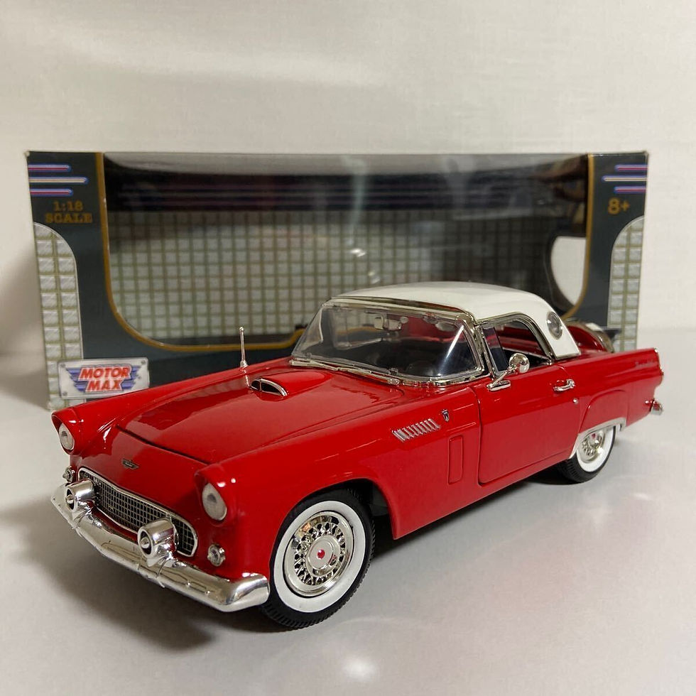 Motormax Diecast 1/18 1956 Ford Thunderbird Red