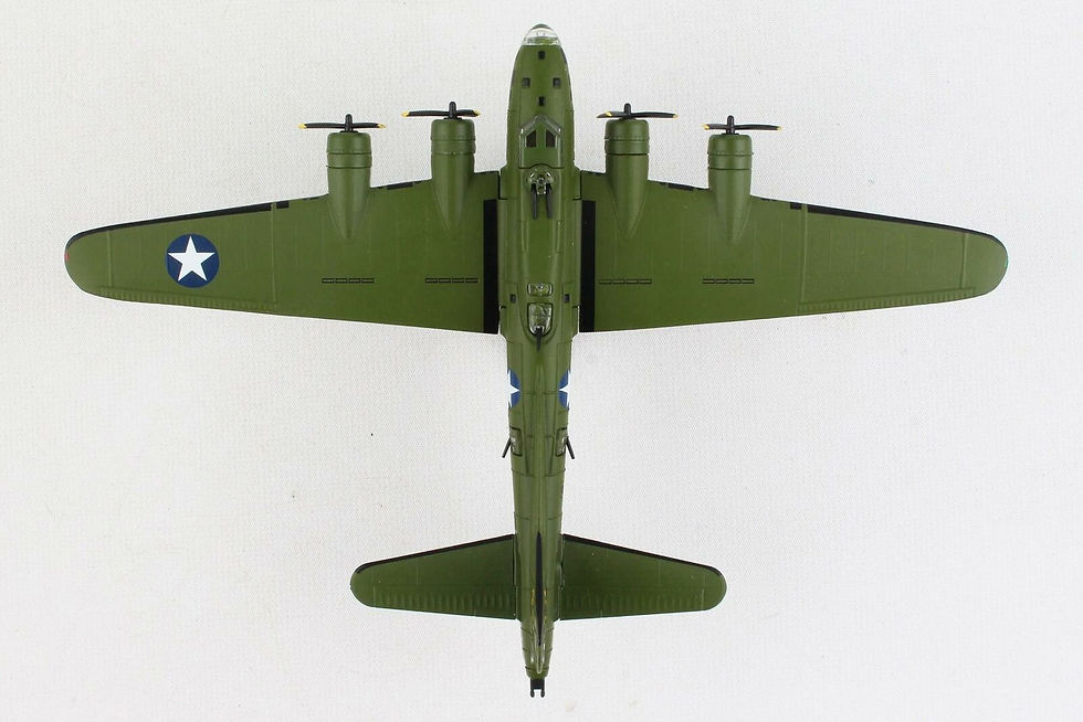 Miniatura: Die-cast Daron 1/155 Scale B-17E Boeing Flying Fortress model