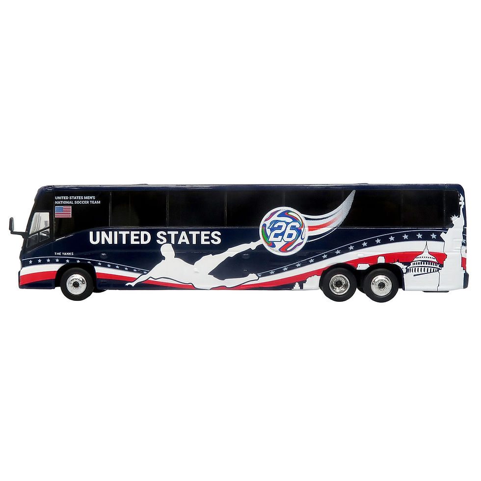 Iconic Replicas Diecast 1/87 MCI J4500 Coach Bus "U.S. National Soccer Team"