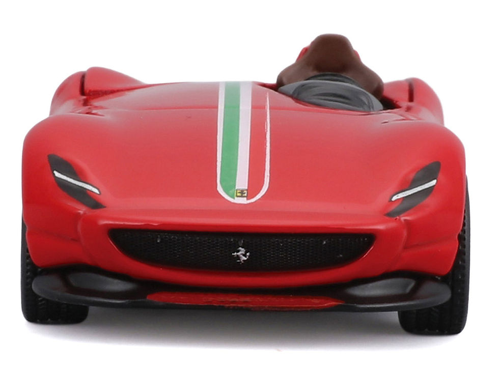 Miniatura: Maisto Diecast 1/64 Ferrari Model Monza SP1 Red with Italian Flag Stripes