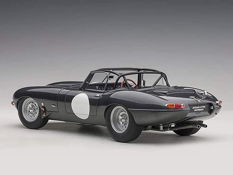 Thumbnail: Black Jaguar E-Type Roadster diecast model