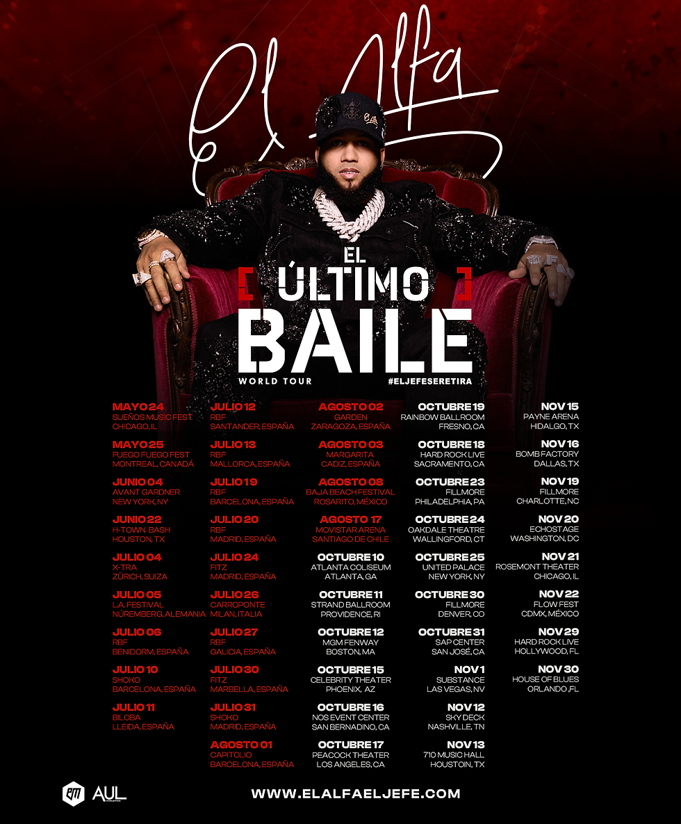 El Alfa Announces Farewell Tour: El Último Baile Tour