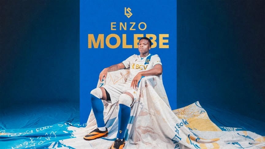 Enzo Molebe sous les couleurs du Lausanne-Sport