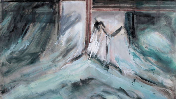 Bernard Martelet, L'évadée, huile sur toile, 200x250cm, 2012.jpg