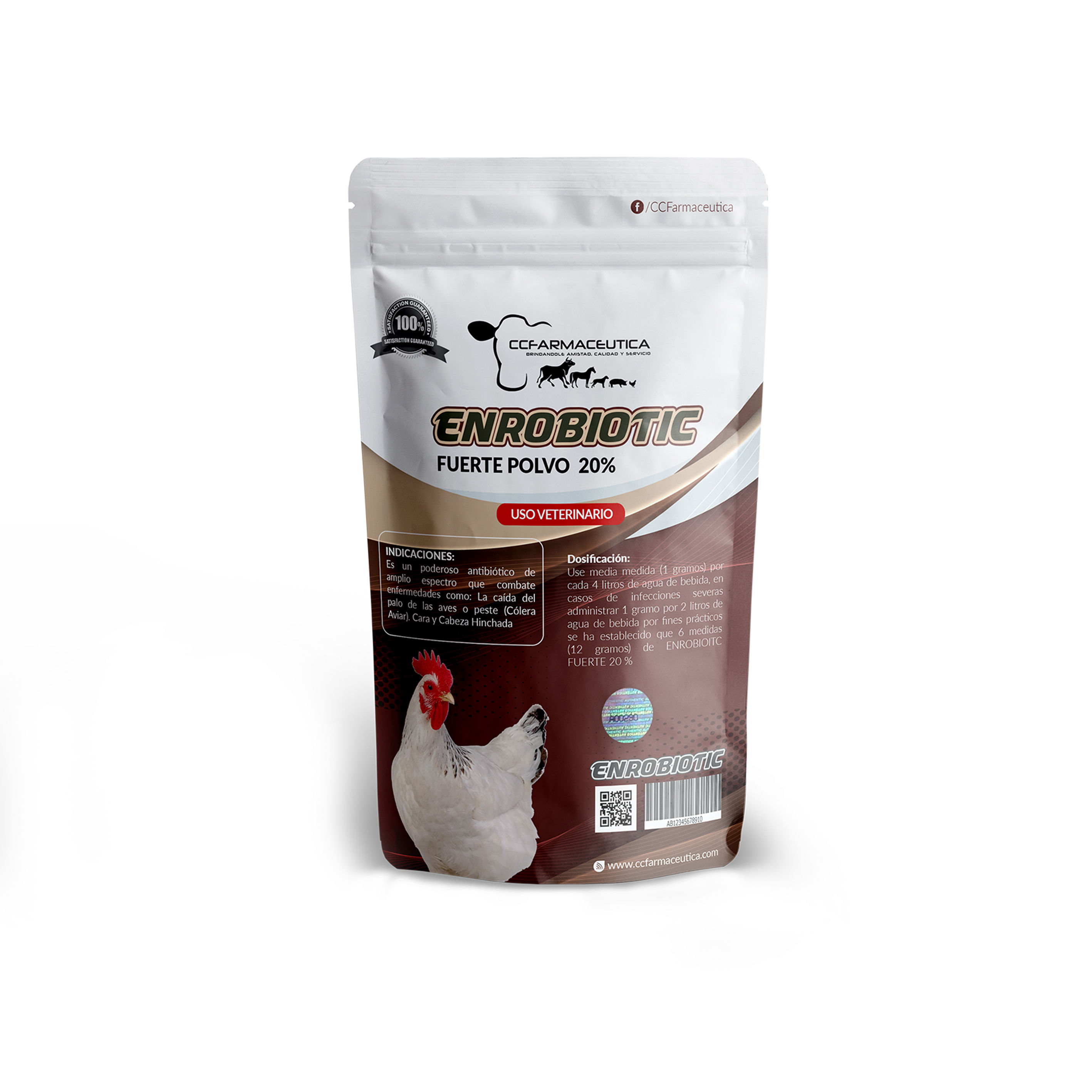 ENROBIOTIC FUERTE POLVO 20%