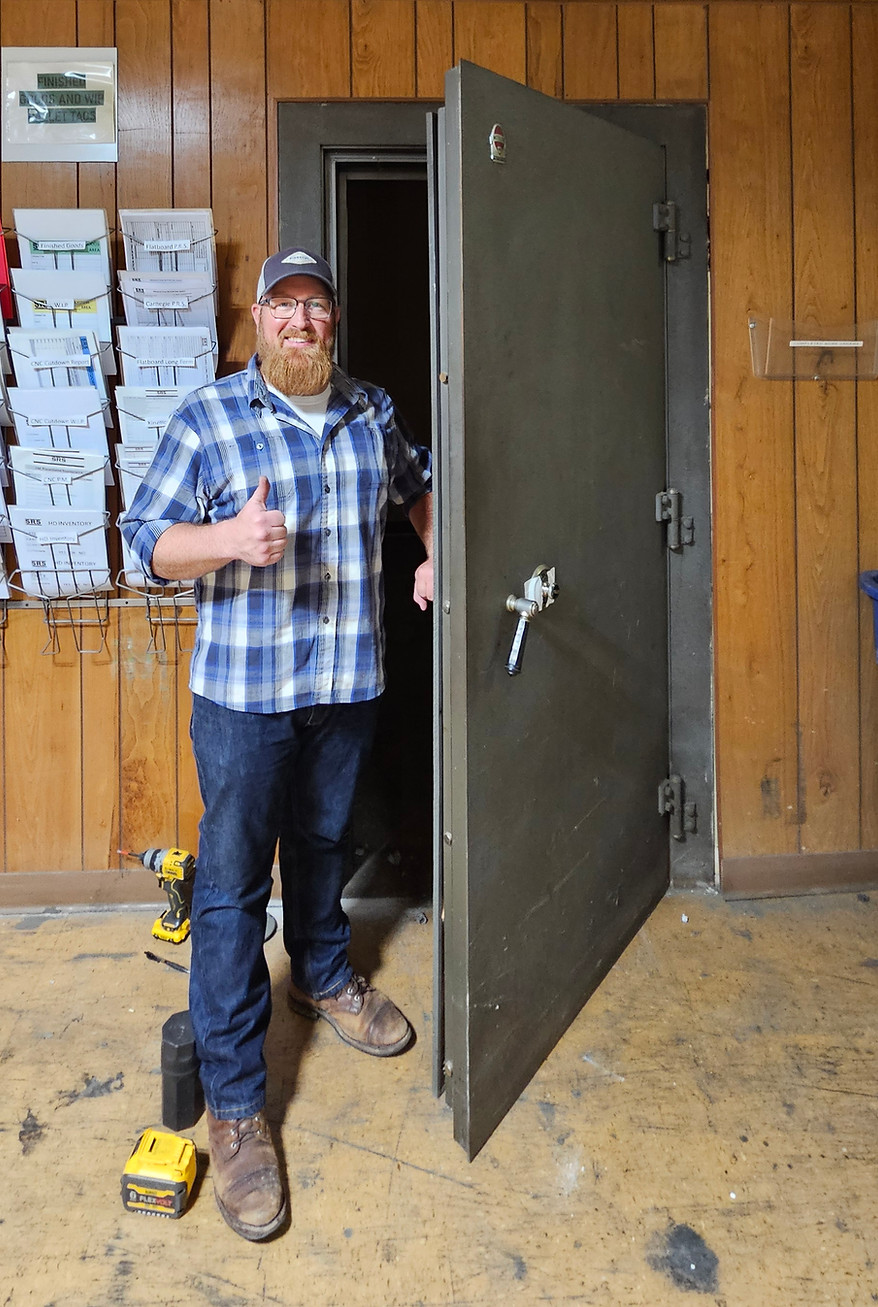 vault door opening by kimball safe and lock service