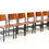 Thumbnail: Set of eight modernist dining chairs