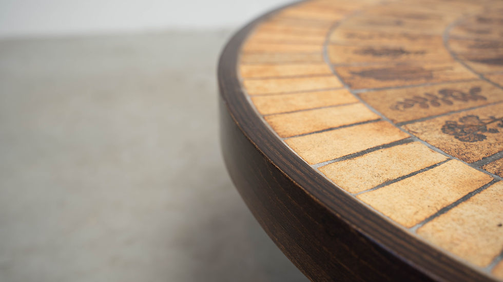 Thumbnail: Round coffee table by Roger Capron