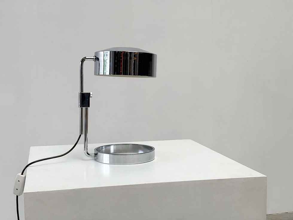 Thumbnail: French chrome table lamp