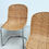 Thumbnail: Set of four Italian rattan dining chairs