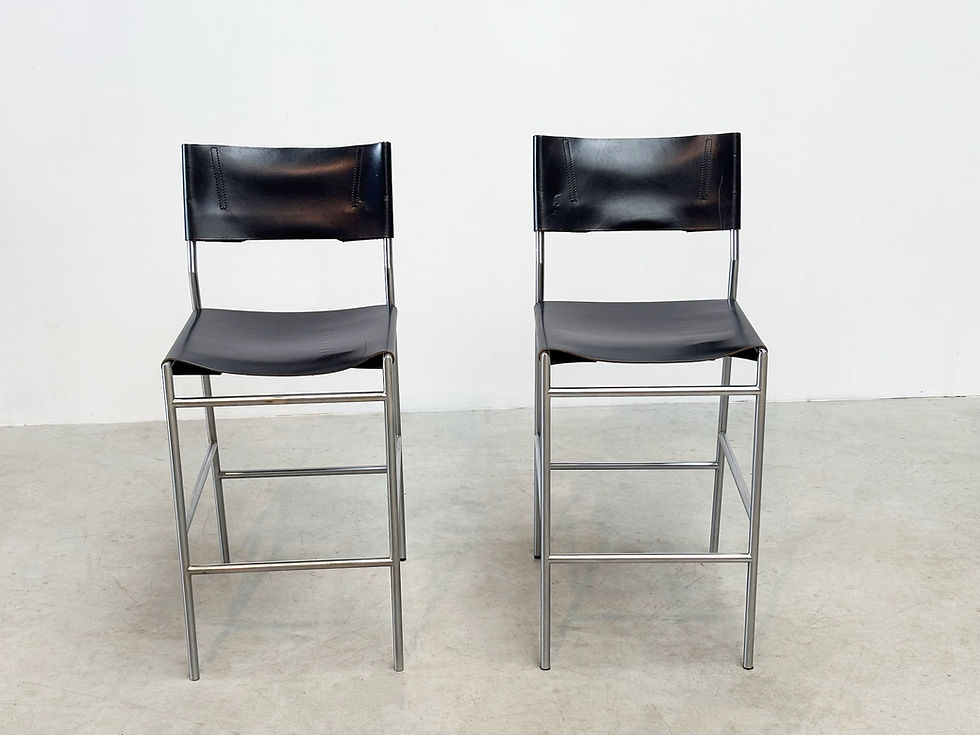 Thumbnail: Set of two SB06 barstools by Martin Visser for Spectrum