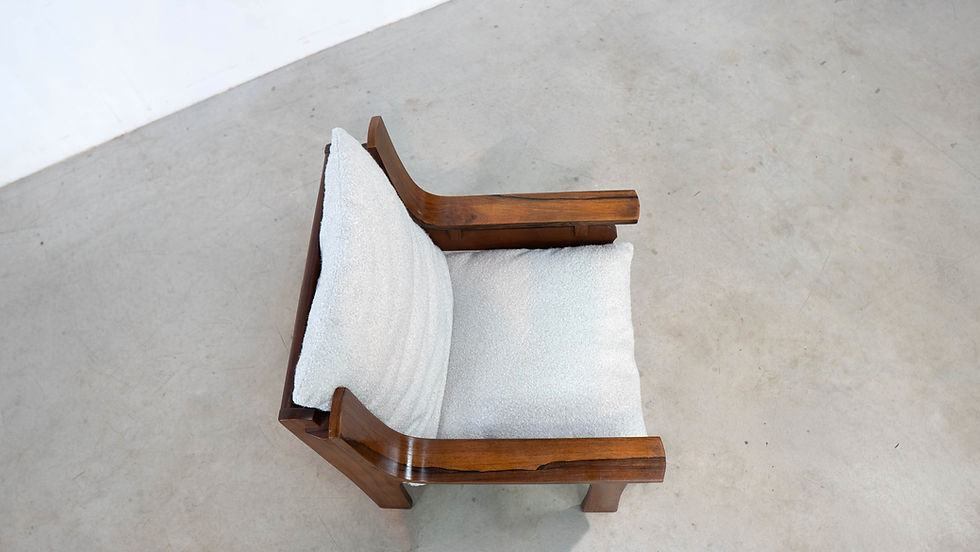 Thumbnail: 1970's rosewood Italian lounge chairs