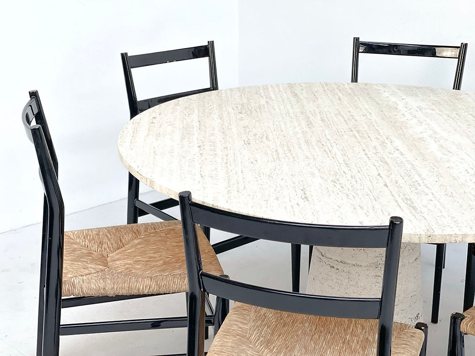 Thumbnail: Angelo Mangiarotti (attr.) dining table