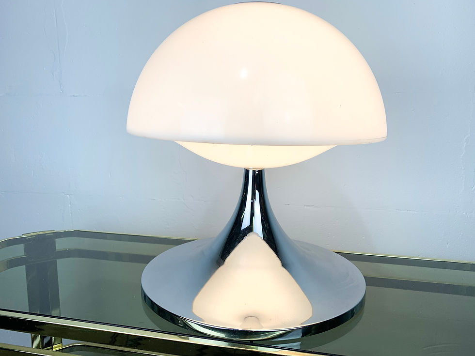 Thumbnail: Chrome mushroom lamp