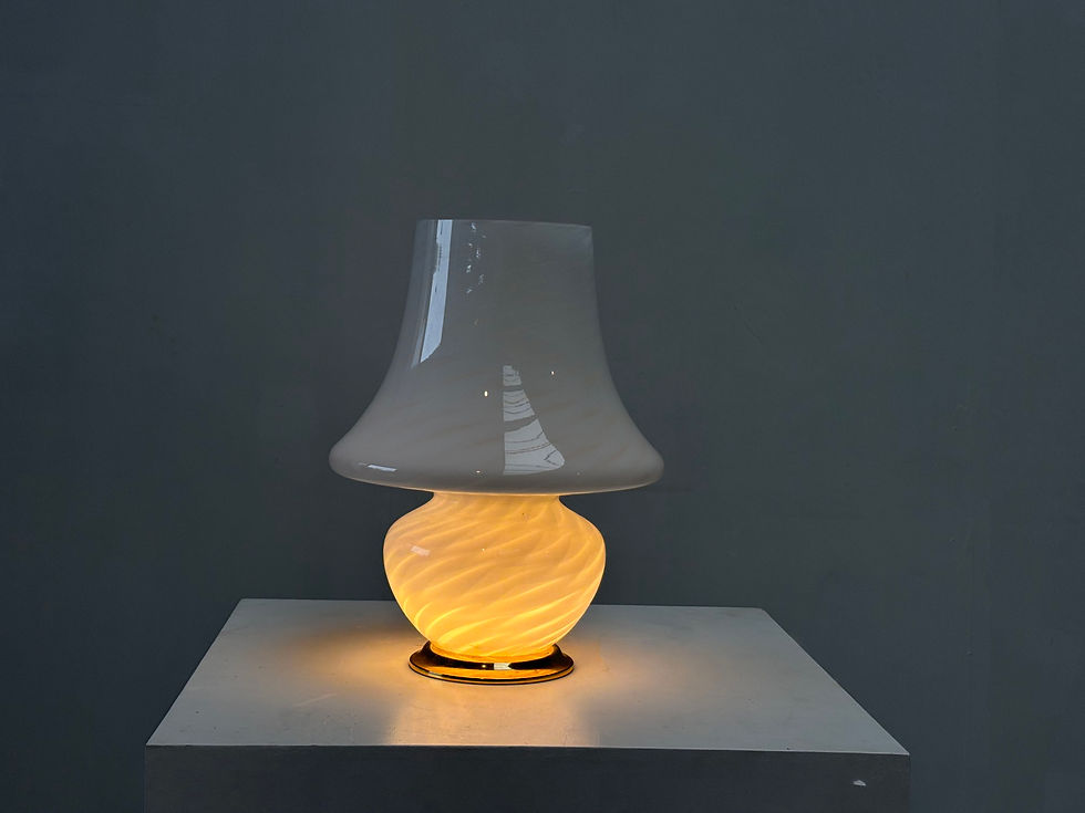 Thumbnail: Italian Murano glass mushroom lamp