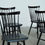 Thumbnail: Set of four spindle back dining chairs