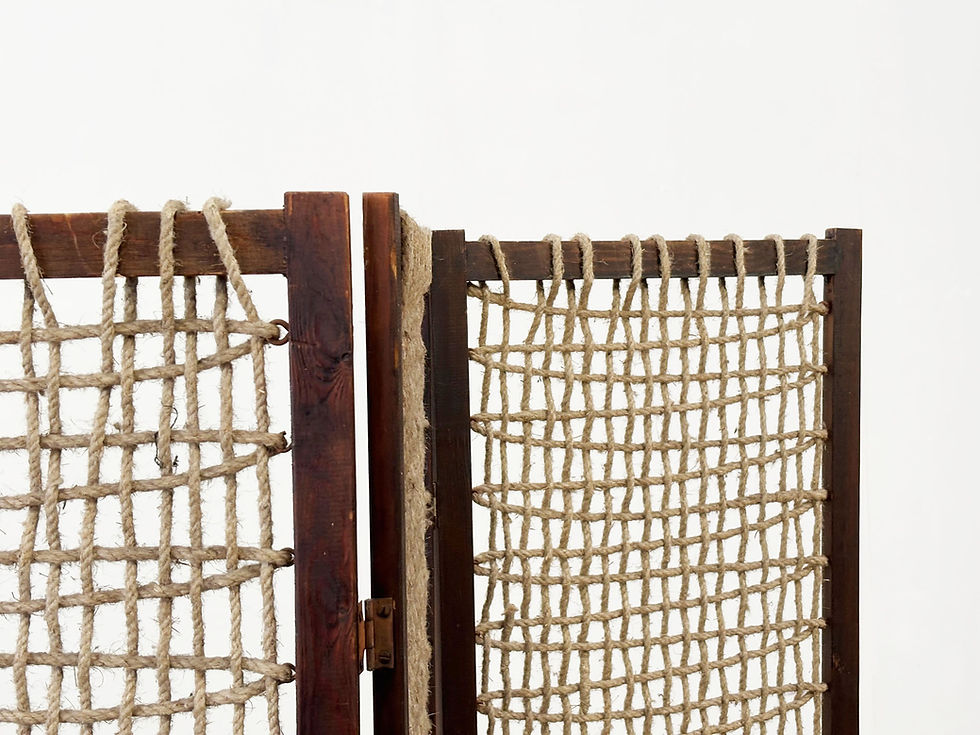 Thumbnail: Brutalist "cord" paravent / room divider