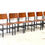Thumbnail: Set of eight modernist dining chairs