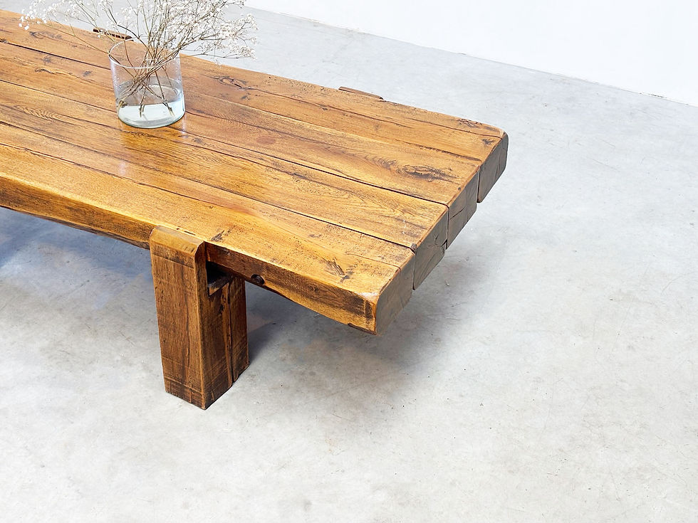 Thumbnail: 1970's French wooden coffee table