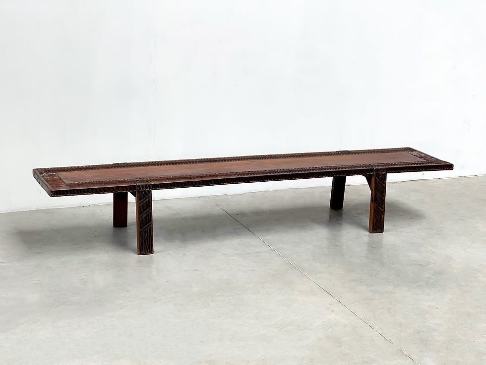 Thumbnail: Unique carved coffee table