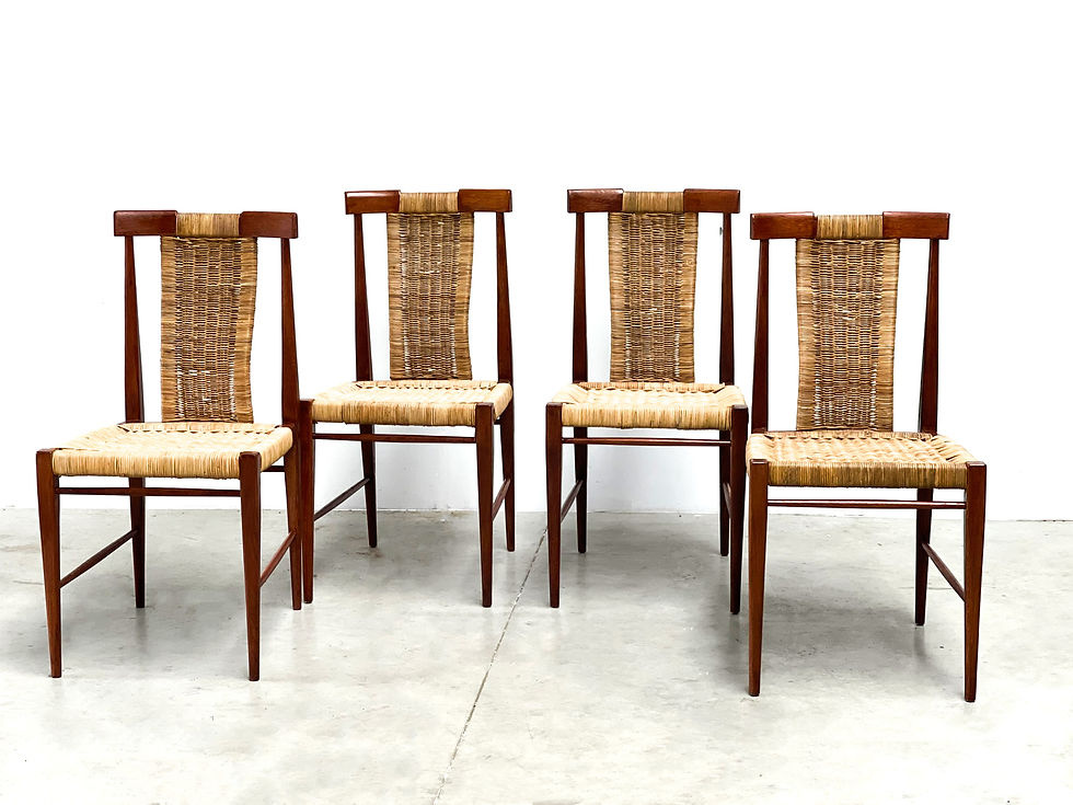 Thumbnail: Rattan dining chairs