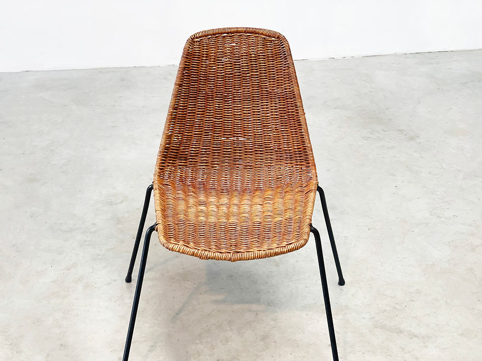 Thumbnail: Set of two rattan easy chairs