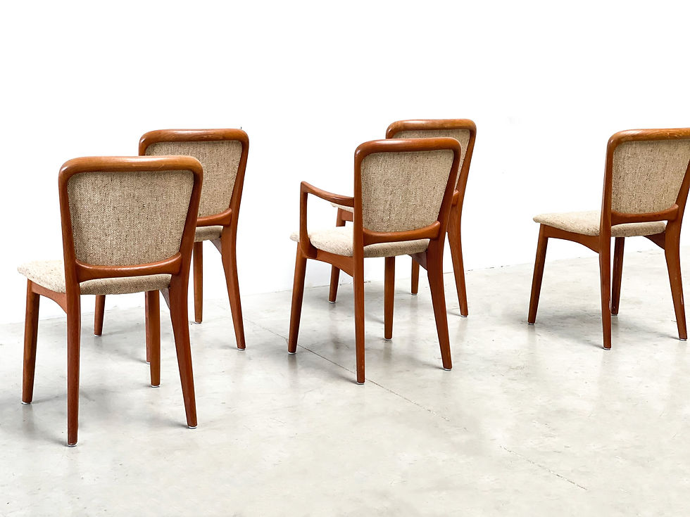 Thumbnail: 5 German dining chairs