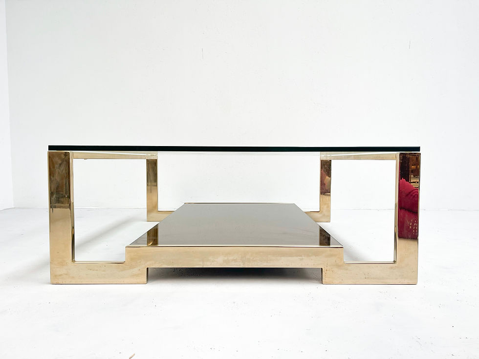 Thumbnail: Geometrical brass coffee table