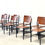 Thumbnail: Set of eight modernist dining chairs