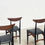 Thumbnail: Set of six sculptural Italian dining chairs