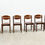 Thumbnail: Set of six brutalist French dining chairs