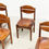 Thumbnail: Set of six brutalist French dining chairs