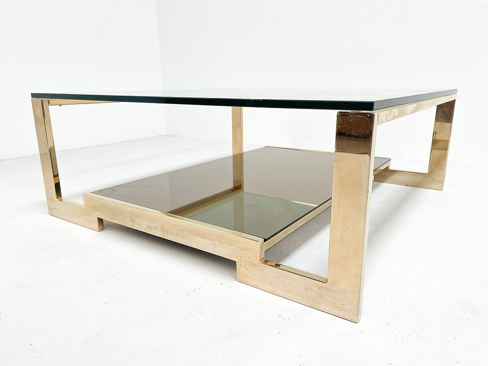 Thumbnail: Geometrical brass coffee table