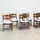 Thumbnail: Set of six brutalist razorback dining chairs