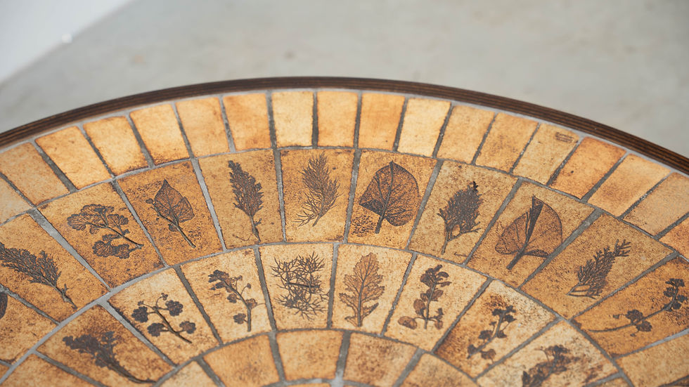 Thumbnail: Round coffee table by Roger Capron
