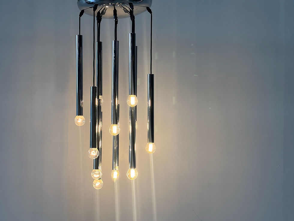 Thumbnail: Chrome cascade chandelier