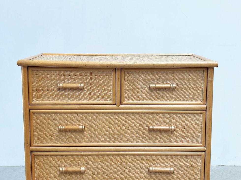 Thumbnail: 1970's bamboo and rattan cabinet