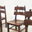 Thumbnail: Set of six razorblade dining chairs attr. to Henning Kjærnulf