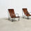 Thumbnail: Set of two French metal lounge chairs