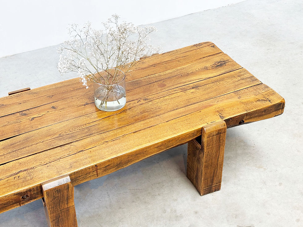 Thumbnail: 1970's French wooden coffee table