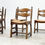 Thumbnail: Brutalist razorback rattan dining chairs