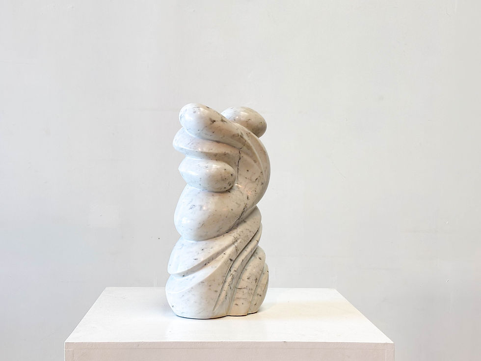 Thumbnail: 1970's carrara marble Belgian sculpture