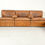 Thumbnail: Brown leather modular sofa set