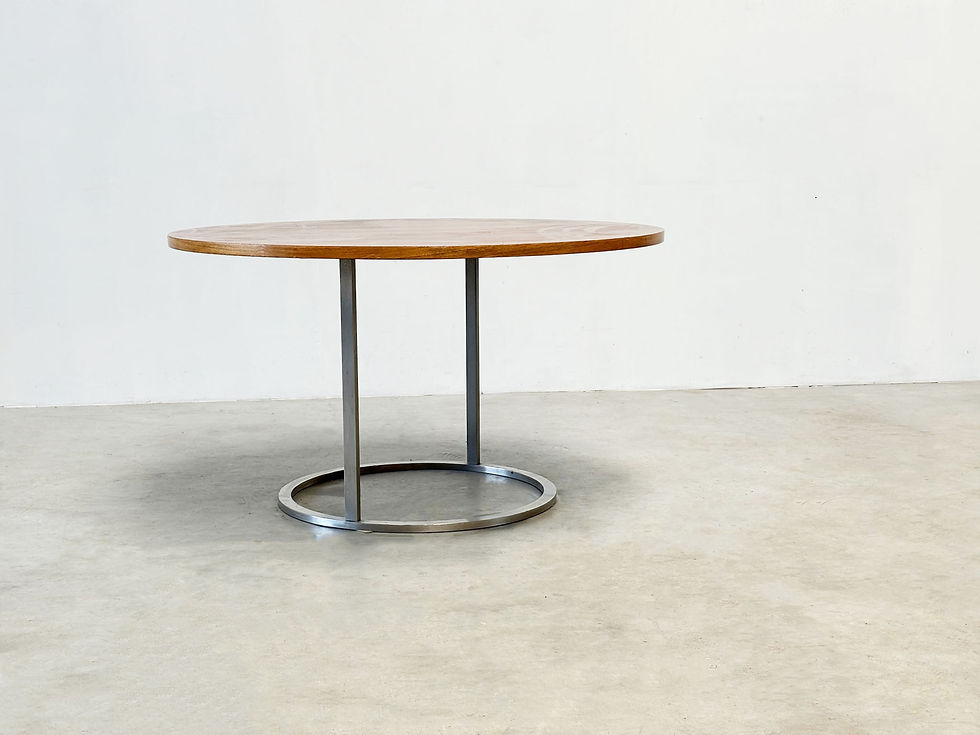 Thumbnail: Italian rosewood round dining table