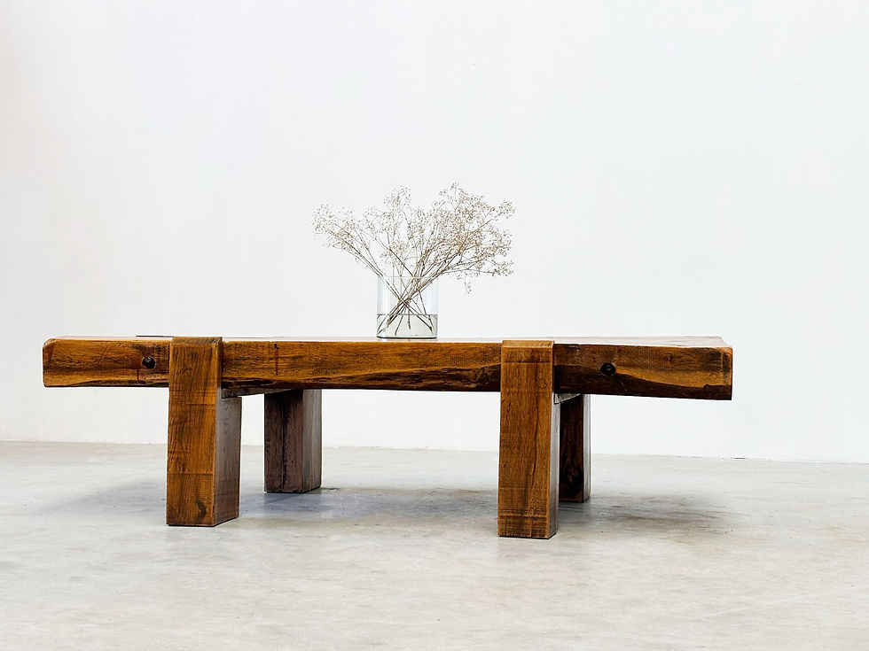Thumbnail: 1970's French wooden coffee table