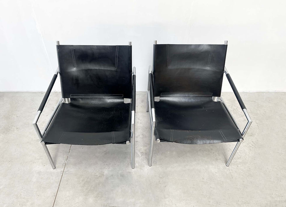 Thumbnail: Set of 2 early SZ01 fauteuils by Martin Visser