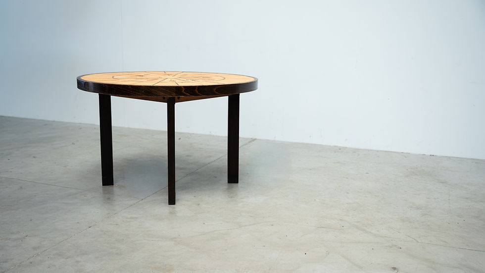 Thumbnail: Rare Roger Capron dining table