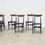 Thumbnail: Set of six sculptural Italian dining chairs