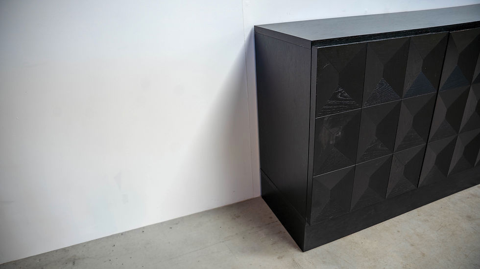 Thumbnail: Belgian black brutalist sideboard