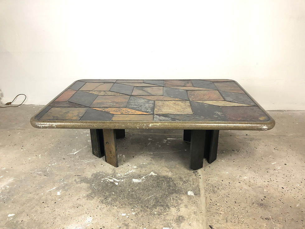 Signed brutalist table